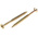 RS PRO Pozidriv Countersunk Steel Wood Screw Yellow Passivated, Zinc Plated, 6mm Thread, 80mm Length