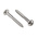 RS PRO Pozidriv Round Stainless Steel Wood Screw, A2 304, 4mm Thread, 30mm Length