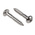 RS PRO Pozidriv Round Stainless Steel Wood Screw, A2 304, 5mm Thread, 30mm Length