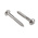 RS PRO Slot Round Stainless Steel Wood Screw, A2 304, 4mm Thread, 30mm Length