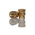 RS PRO, M3 Brass Threaded Insert, 4.6mm diameter 4mm Depth 5.7mm