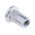RS PRO Plain, M4 Steel Threaded Insert, 9mm diameter 6mm Depth 11.3mm