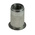 AVK Plain, M8 Steel Threaded Insert, 17.4mm diameter 13.5mm Depth 10.8mm