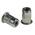 AVK Plain, M8 Steel Threaded Insert, 17.4mm diameter 13.5mm Depth 10.8mm