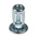 RS PRO Bright Zinc Plated, M4 Steel Threaded Insert, 11.89mm diameter 8.38mm Depth 16.59mm