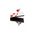 3M Black Hook & Loop Tape, 25mm x 2.5m
