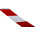 RS PRO Red/White Reflective Tape 50mm x 25m