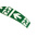 RS PRO Green Reflective Tape 40mm x 10m