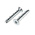RS PRO Carbon Steel Anchor Bolt M10 x 60mm, 10mm Fixing Hole