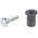 RawlPlug Black Rubber, Steel Wall Plug, 14.1mm Length, 10mm Fixing Hole Diameter