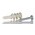 RS PRO White Nylon Plasterboard Fixings