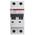 ABB System Pro M Compact S200M MCB, 2P, 10A Curve B, 440V AC, 125V DC, 10 kA Breaking Capacity