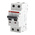 ABB System Pro M Compact S200M MCB, 2P, 500mA Curve C, 440V AC, 125V DC, 10 kA Breaking Capacity