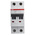 ABB System Pro M Compact S200M MCB, 2P, 32A Curve C, 440V AC, 125V DC, 10 kA Breaking Capacity
