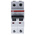 ABB System Pro M Compact S200M MCB, 2P, 3A Curve C, 440V AC, 125V DC, 10 kA Breaking Capacity