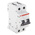 ABB System Pro M Compact S200M MCB, 2P, 6A Curve C, 440V AC, 125V DC, 10 kA Breaking Capacity