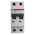 ABB System Pro M Compact S200M MCB, 2P, 6A Curve B, 440V AC, 125V DC, 10 kA Breaking Capacity