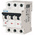 Eaton xEffect MCB, 3P, 20A Curve C, 400V AC, 60V DC, 10 kA Breaking Capacity