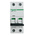 Schneider Electric Acti 9 iC60H MCB Mini Circuit Breaker, 2P, 1A Curve C, 12 → 133 V, 220 → 240 V, 380