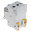 Schneider Electric Acti 9 iC60H MCB, 3P, 50A Curve D, 440V AC, 100 → 133V DC, 10 kA Breaking Capacity