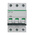 Schneider Electric Acti 9 iC60H MCB, 3P, 50A Curve D, 440V AC, 100 → 133V DC, 10 kA Breaking Capacity