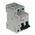 Lovato ModuLo P1MB MCB, 2P, 10A Curve D, 230V AC, 80V DC, 10 kA Breaking Capacity