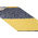 Advance Tapes Black/Yellow 18m Hazard Tape, 1mm Thickness