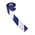 RS PRO Blue, White High-Density Polyethylene 500m Barrier Tape, 0.025mm Thickness
