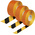 Brady Black/Yellow Vinyl 30.48m Lane Marking Tape, 1.27mm Thickness