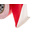 3M Scotch 767 Red, White Vinyl 33m Lane Marking Tape, 0.13mm Thickness