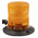 RS PRO Amber Flashing Beacon, 10 → 100 V dc, Magnetic Mount, LED Bulb, IP56