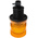 RS PRO Amber Flashing Beacon, 10 → 100 V dc, Flexi DIN Mount, LED Bulb, IP56