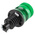 RS PRO Green Flashing Beacon, 10 → 100 V dc, Flexi DIN Mount, LED Bulb, IP56