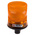RS PRO Amber Flashing Beacon, 10 → 100 V dc, DIN Mount, Tube Mount, LED Bulb, IP56