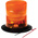 RS PRO Amber Flashing Beacon, 10 → 100 V dc, Surface Mount, Wall Mount, LED Bulb, IP56