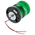 RS PRO Green Flashing Beacon, 10 → 100 V dc, Single Point Mount, LED Bulb, IP56