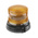 RS PRO Amber Flashing Beacon, 10 → 30 V dc, Surface Mount, Wall Mount, LED Bulb, IP56