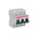 ABB High Performance S800N MCB, 3P, 80A Curve D, 400V AC, 36 kA Breaking Capacity