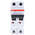 ABB System Pro M Compact S200 MCB, 2P, 20A Curve C, 400V AC, 125V DC, 6 kA Breaking Capacity