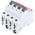 ABB System Pro M Compact S200 MCB, 4P, 16A Curve C, 400V AC, 110V DC, 6 kA Breaking Capacity