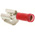 TE Connectivity, PIDG FASTON .250 Red Insulated Spade Connector, 6.35 x 0.81mm Tab Size, 0.3mm² to 1.5mm²