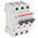 ABB System Pro M Compact S200 MCB, 3P, 63A Curve C, 400V AC, 12V DC, 6 kA Breaking Capacity