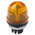 Werma EM 800 Series Yellow Steady Beacon, 12 → 230 V ac/dc, Panel Mount, Incandescent Bulb, IP65