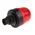Werma EM 207 Series Red Steady Beacon, 24 V ac/dc, Panel Mount, LED Bulb, IP65