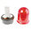 Werma BM 280 Series Red Steady Beacon, 230 V ac, Surface Mount, LED Bulb