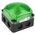 Werma BWM 853 Series Green Steady Beacon, 24 V dc, Surface Mount, Wall Mount, LED Bulb, IP66, IP67