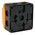 Werma BWM 853 Series Yellow Double Flashing Beacon, 24 V dc, Surface Mount, Wall Mount, LED Bulb, IP67