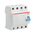 ABB F200 RCCB, 63A, 4 Pole, 30mA, Type A, 230/400V ac