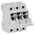 Eaton 30A Rail Mount Fuse Holder for 10 x 38mm Fuse, 3P, 600V ac