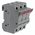 Eaton 32A Rail Mount Fuse Holder for 10 x 38mm Fuse, 3P, 690V ac